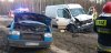 Wypadek trzech samochodów dostawczych i pojazdu osobowego w Chorzelach 7.02.2020r.
